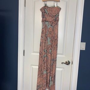 paisley maxi dress